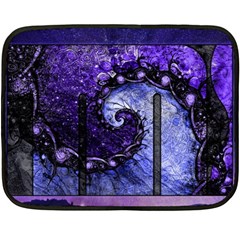 Beautiful Violet Spiral For Nocturne Of Scorpio Fleece Blanket (mini) by jayaprime