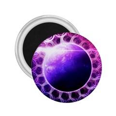 Beautiful Violet Nasa Deep Dream Fractal Mandala 2 25  Magnets by jayaprime