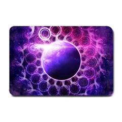 Beautiful Violet Nasa Deep Dream Fractal Mandala Small Doormat  by jayaprime