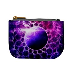 Beautiful Violet Nasa Deep Dream Fractal Mandala Mini Coin Purses by jayaprime