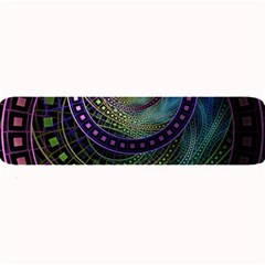 Oz The Great With Technicolor Fractal Rainbow Large Bar Mats by jayaprime