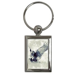 Cute Owl In Watercolor Key Chains (rectangle)  by FantasyWorld7