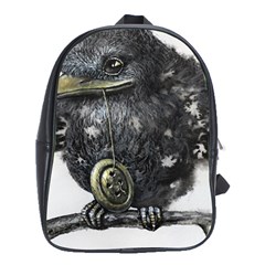 Cute Bird  School Bag (xl) by Koolcat