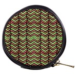 Zig Zag Multicolored Ethnic Pattern Mini Makeup Bags Front