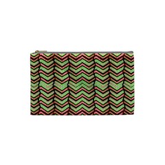 Zig Zag Multicolored Ethnic Pattern Cosmetic Bag (small)  by dflcprintsclothing