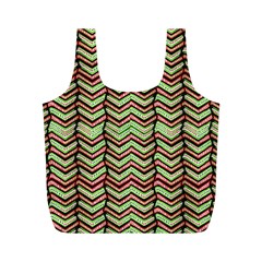 Zig Zag Multicolored Ethnic Pattern Full Print Recycle Bags (m)  by dflcprintsclothing