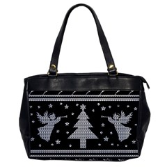 Ugly Christmas Sweater Office Handbags by Valentinaart
