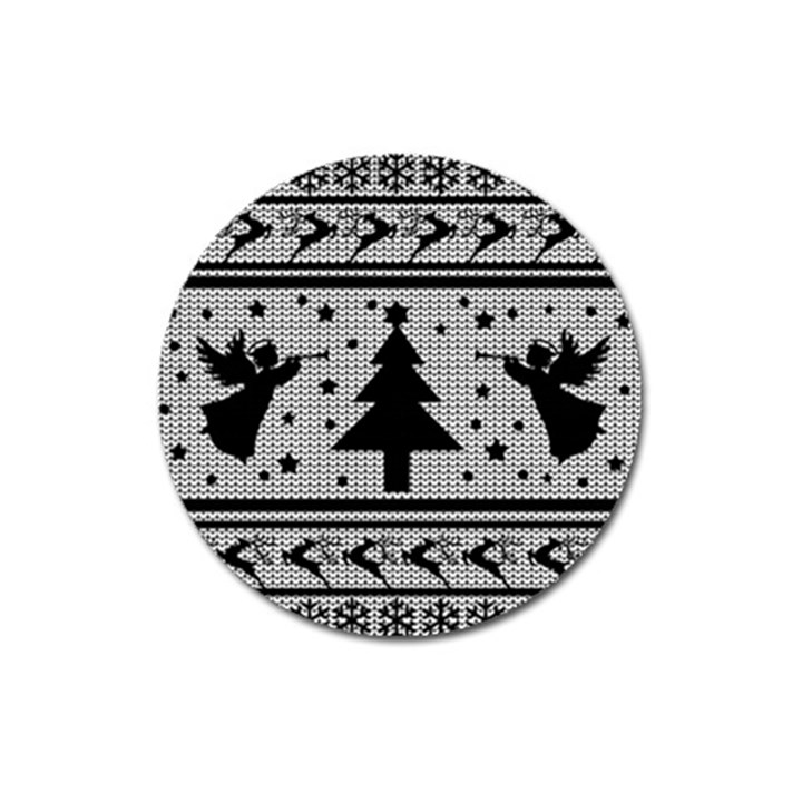 Ugly Christmas Sweater Magnet 3  (Round)