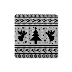 Ugly Christmas Sweater Square Magnet by Valentinaart