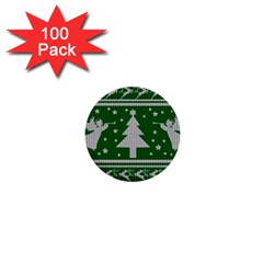 Ugly Christmas Sweater 1  Mini Buttons (100 Pack)  by Valentinaart