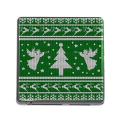 Ugly Christmas Sweater Memory Card Reader (square) by Valentinaart