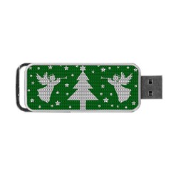 Ugly Christmas Sweater Portable Usb Flash (one Side) by Valentinaart