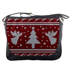 Ugly Christmas Sweater Messenger Bags