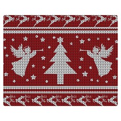 Ugly Christmas Sweater Double Sided Flano Blanket (medium)  by Valentinaart