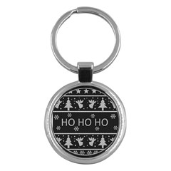 Ugly Christmas Sweater Key Chains (round) 