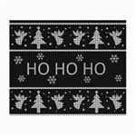 Ugly Christmas Sweater Small Glasses Cloth (2-Side) Front