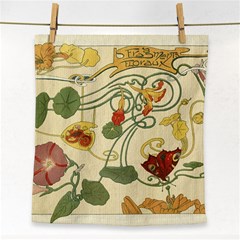 Floral Art Nouveau Face Towel by NouveauDesign