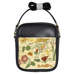 Floral Art Nouveau Girls Sling Bags by NouveauDesign