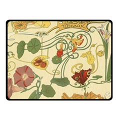 Floral Art Nouveau Fleece Blanket (small) by NouveauDesign