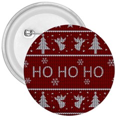 Ugly Christmas Sweater 3  Buttons