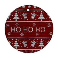 Ugly Christmas Sweater Ornament (Round)