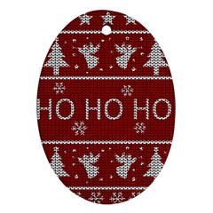 Ugly Christmas Sweater Ornament (Oval)