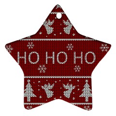 Ugly Christmas Sweater Ornament (Star)
