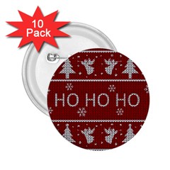 Ugly Christmas Sweater 2.25  Buttons (10 pack) 