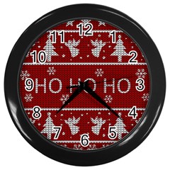 Ugly Christmas Sweater Wall Clocks (Black)
