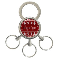 Ugly Christmas Sweater 3-Ring Key Chains
