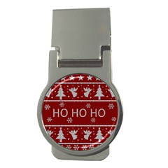 Ugly Christmas Sweater Money Clips (Round) 