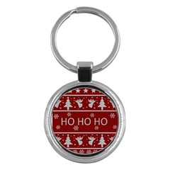 Ugly Christmas Sweater Key Chains (Round) 