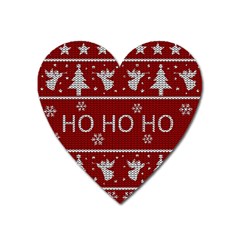Ugly Christmas Sweater Heart Magnet