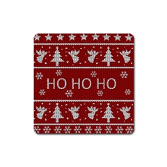 Ugly Christmas Sweater Square Magnet