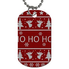 Ugly Christmas Sweater Dog Tag (One Side)