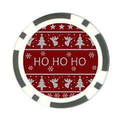 Ugly Christmas Sweater Poker Chip Card Guard