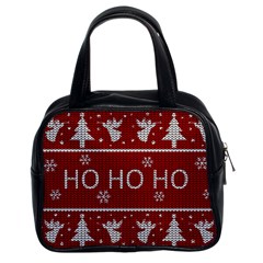 Ugly Christmas Sweater Classic Handbags (2 Sides)