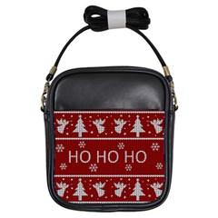Ugly Christmas Sweater Girls Sling Bags