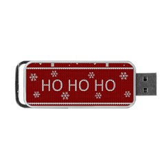 Ugly Christmas Sweater Portable Usb Flash (one Side) by Valentinaart