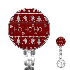 Ugly Christmas Sweater Stainless Steel Nurses Watch