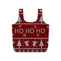Ugly Christmas Sweater Full Print Recycle Bags (S) 