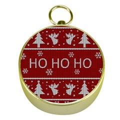 Ugly Christmas Sweater Gold Compasses