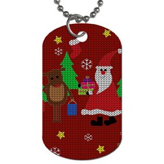 Ugly Christmas Sweater Dog Tag (two Sides) by Valentinaart