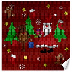 Ugly Christmas Sweater Canvas 16  X 16   by Valentinaart