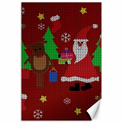 Ugly Christmas Sweater Canvas 20  X 30   by Valentinaart