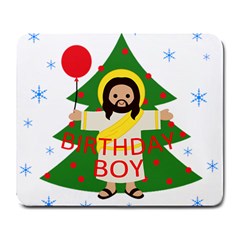 Jesus - Christmas Large Mousepads by Valentinaart