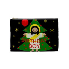 Jesus - Christmas Cosmetic Bag (medium)  by Valentinaart