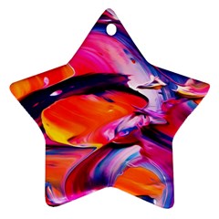 Abstract Acryl Art Star Ornament (Two Sides)