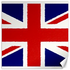 Union Jack Pencil Art Canvas 20  X 20   by picsaspassion