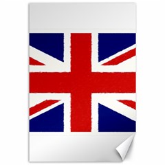 Union Jack Pencil Art Canvas 24  X 36  by picsaspassion